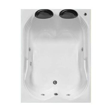 Imagem de Banheira Dupla Hierro COMBATE com hidro em acrílico - LineaPlas, 1,80X