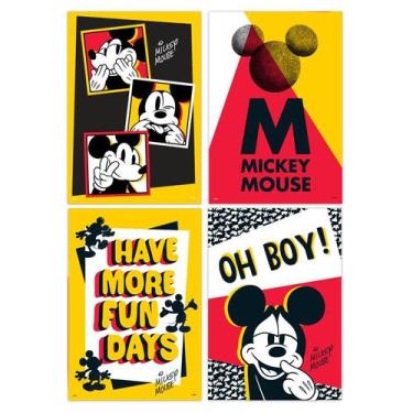 Imagem de Cartaz Decorativo Festa Mickey Fãs - 04 unidades - Regina -