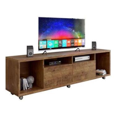 Imagem de Rack para tv arizona 1,80 largura canela - Village Móveis