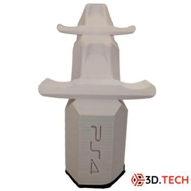 Imagem de Suporte 2 Controles PS4 C/ Logo Branco - 3D TECH