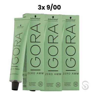 Imagem de Igora Zero Amm 3x9/00 Louro Extra Claro Natural 60ml - Schwarzkopf, UN