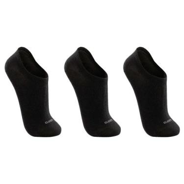 Imagem de Kit 3 Pares Meia Lupo Sport Soquete Sapatilha Invisível, Preto, P