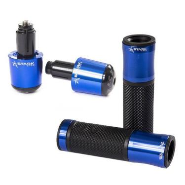Imagem de Kit Esportivo Manopla Luva Punho Peso Moto Universal Auminio - Stark R