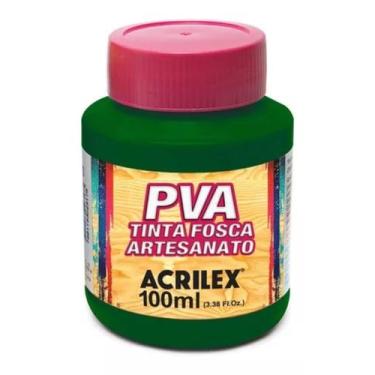 Imagem de Tinta Fosca Acrilex 100ml PVA para Artesanato em Gesso e Cerâmica e Cr