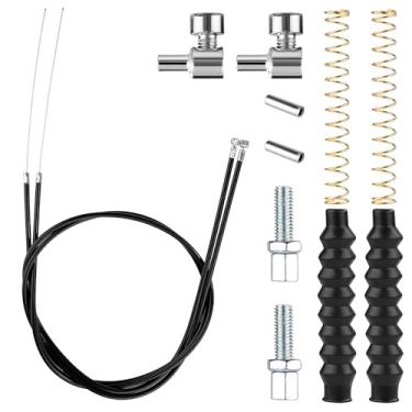 Imagem de 14 peças de reposição de cabo de freio de rolo, peças de caminhante, peças de cabo de freio de rollator com cabo de freio de 45 polegadas para andador de rollator da maioria das marcas