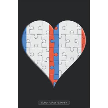 Imagem de Planner: French French Flag United Heart Jigsaw Puzzle Flags Of France France