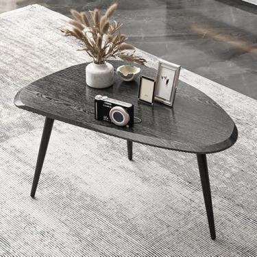 Imagem de Mesa de centro de meados do século, conjunto de mesa de centro de encaixe, mesas de centro para sala de estar, jazz preto, 79 x 53 x 47 cm