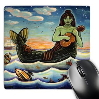Imagem de 3dRose Mouse pad LLC 20 x 20 x 0,65 cm Mulher Sereia Água Ocean Folklore (mp_21204_1)