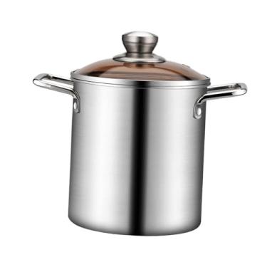 Imagem de ＫＬＫＣＭＳ Fritadeira Pequena de aço Inoxidável, Panela de Cozinha, Mini Fritadeira de óleo Profunda, Mini Fritadeira para Baquetas, Pernas de Frango Frito,