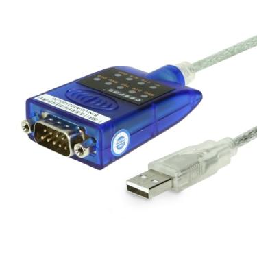 Imagem de Gearmo USB para adaptador serial USB 2.0 16 polegadas Serial Conversor com indicadores LED RS232 e FTDI para Windows 10, Mac OS e Linux