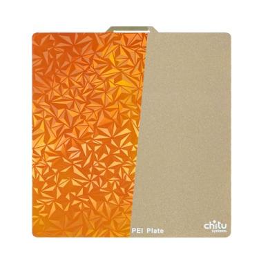 Imagem de Placa de construção Texture PEI para impressora 3D Bambu Lab X1/X1C/A1/P1P/ P1S, placa de construção PEI com textura de 257 x 257 mm + folha de textura PEO, impressora 3D, mola flexível, plataforma