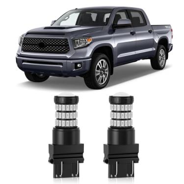 Imagem de MEALAM Lâmpadas LED 3157 3156 3057 3056 com luzes traseiras de freio de projetor compatíveis com Toyota Tundra, 2007-2017 2018 2019 2020 2021, pacote com 2