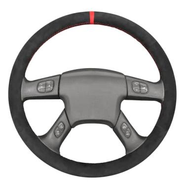 Imagem de MEWANT Capa de volante costurada à mão para Chevrolet Silverado 2003-2007 Protetor de volante, acessórios de volante de carro