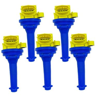 Imagem de ARKAUTO 5Pcs Bobina de Ignição de Alto Desempenho Ark-Ig517-Y Uf517 Uf-517 30713417 86778370 307134170 307134171 C1721 86778370 para Volvo C30 C70 S40 S60 V50 V70 Xc70 2.5T 2.4 2.4T L5
