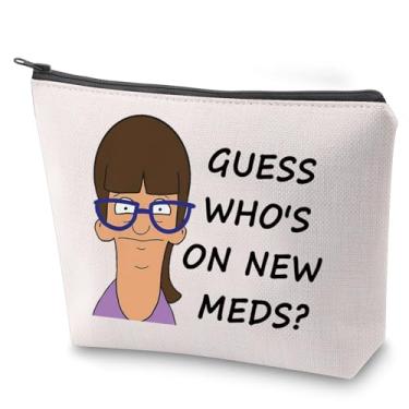 Imagem de ZJXHPO Bob's Gayle Guess Bolsa Cosmética Guess Who's On New Medics Bolsa de Maquiagem com Zíper Gayle Of Burgers Bolsa de Higiene Pessoal, Guess Medics, Não
