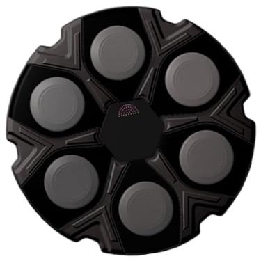 Imagem de Pegciuho Máquina de Boxe Musical, Alvo de Boxe Eletrônico Montado Na Parede, Máquina de Treinamento para Adultos E Crianças, Tapete de Perfuração para Treiname, Preto