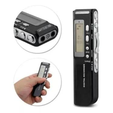 Imagem de Gravador De Voz Profissional Digital 8gb LCD Portátil - TOMATE