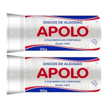 Imagem de Algodao Disco Apolo 35g Limpeza Facial Maquiagem Manicure Pedicure Caixa Atacado- Kit Com 2