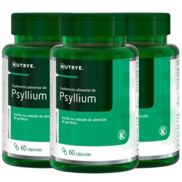 Imagem de Kit 3 Suplemento de Psyllium 500 mg 60 Capsulas Puro Original Nutrye