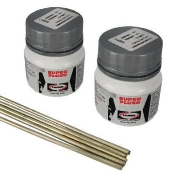 Imagem de Kit 2 Fluxo de Solda Pasta Prata + 5 Varetas de Solda - Harris, 1 unid