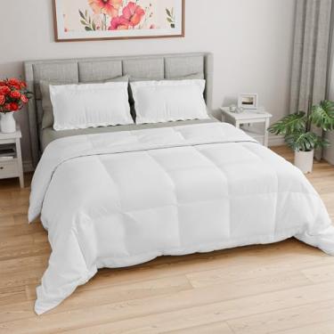 Imagem de Conjunto de edredom King - Conjunto de cama de 3 peças para todas as estações - 1 edredom acolchoado macio com abas de canto e 2 fronhas - confortável, aconchegante e respirável - Qualidade de hotel