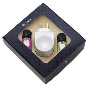 Imagem de Kit Presente Aromatizador Elétrico Original - Capim Limão e Lavanda Fr