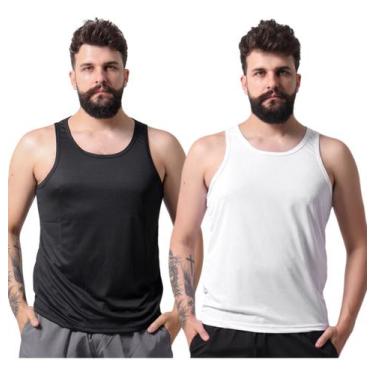 Imagem de Kit 2 Regatas Dry Fit Masculina Fitness Treino Academia - Techmalhas, 