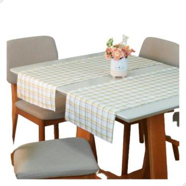 Imagem de Caminho Trilho de Mesa Toalha Páscoa 130x40cm Coelho Decorar - Valle D