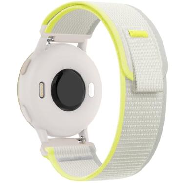 Imagem de Koazon Pulseiras de relógio Trail Loop de nylon de 20 mm compatíveis com Garmin Forerunner 55/165/Vivoactive 5/6, pulseira de substituição esportiva macia e respirável ajustável para Garmin Venu Sq 2