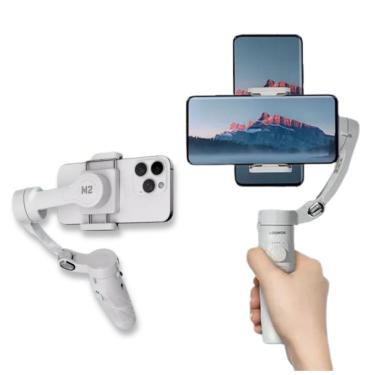 Imagem de Estabilizador de Vídeos 3 Eixos Gimbal Rastreamento Facial Bateria Durável Corporal e Controle por Gestos