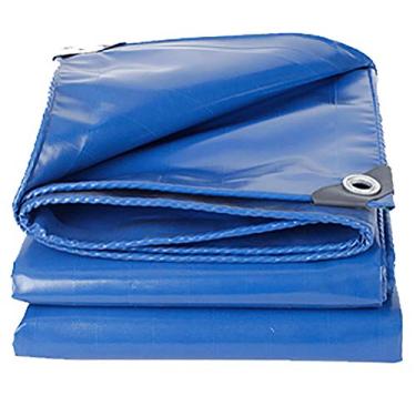 Imagem de Lona resistente a rasgos | Lonas de lona à prova d'água com ilhós | Caixa de areia com capa para acampamentos, construção, equipamentos agrícolas, lenha, acampamento (tamanho: 2 × 3 m)