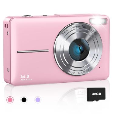 Imagem de Câmera digital AiTechny 44MP 1080P fhd para crianças com cartão de 32GB