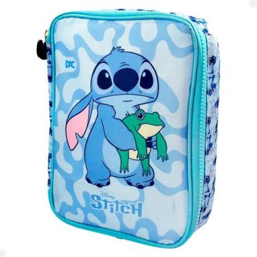Imagem de Estojo Box Escolar e Divisória Stitch Disney DAC Organização