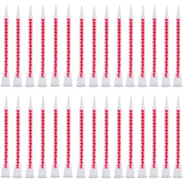 Imagem de Bocal de mistura de cilindro duplo, 15 peças de bicos duplos de pistola de pulverização epóxi, adequado para cartuchos de tinta manuais de 200 ml e 400 ml (15)