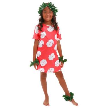 Imagem de Fantasia Infantil Lilo Havaiana com Acessórios Tropicais - Abrakadabra