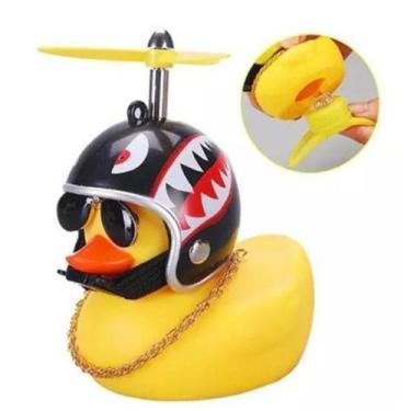 Imagem de Patinho Jack da Zueira (Com Led) - Pato de Borracha Decora Bike Moto -