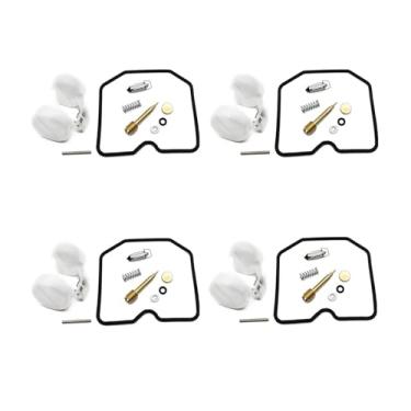 Imagem de Kit de reparo de carburador junta de agulha flutuante e boia de óleo para Kawasaki Eliminator 250 EL250 ZL600 ZL900 EL ZL 250 600 900 A B (4 conjuntos)