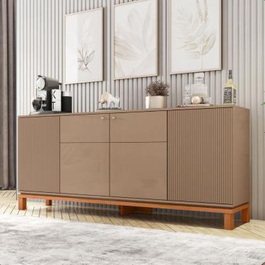 Imagem de Buffet Aparador 4 Portas Balcão Cinza Jace Caemmun