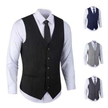 Imagem de Colete Social Masculino Original Nero Mega Oferta, Preto, M