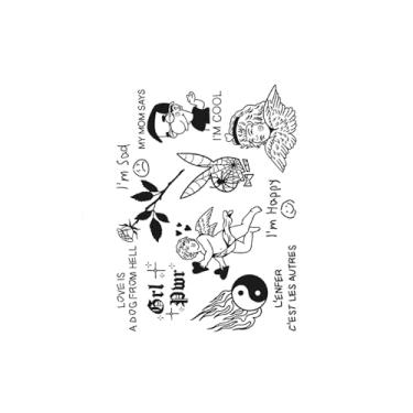 Imagem de Tatuagens temporárias, coelho rosa com chama Yin Yang, tatuagens de coelho, duram de 1 a 2 semanas, resistentes à água, aparência de tatuagem real, resiliência,18 x 11 cm