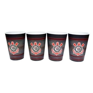 Imagem de JOGO 4 COPOS 3D 400ML- Corinthians
