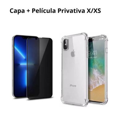 Imagem de Capa Capinha + Película Privativa Curioso Compatível IPhone 10 - X/XS 