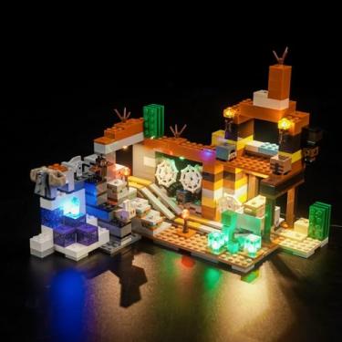 Imagem de BrickBling Light Kit Compatible with Lego The Badlands Mineshaft Playset, Creative Lighting Compatible with Lego 21263, Great Gift for Kids Aged 10+(Lights Only, No Bricks)
