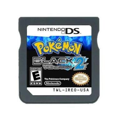 Imagem de Pokémon Pokémon Gold Heart Silver Soul Cartão de jogo NDS preto e bran
