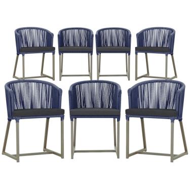 Imagem de 6 Cadeiras de Jantar Área Noronha em Alumínio