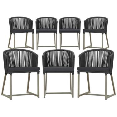 Imagem de 6 Cadeiras de Jantar Área Noronha em Alumínio