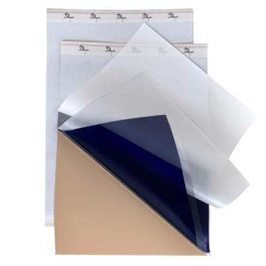 Imagem de NEWYES 100 folhas de papel de transferência de tatuagem, papel de estêncil de tatuagem para tatuagem tamanho A4 e 4 camadas de papel de transferência térmica para impressora de tatuagem DIY