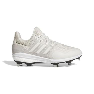 Imagem de adidas Tênis de beisebol unissex Ultraboost DNA 1.0 Dugout, Talco/branco giz, granito transparente, 10 Women/9 Men
