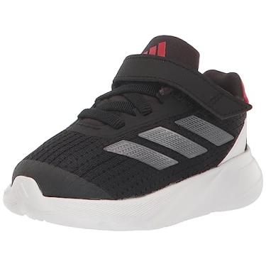 Imagem de adidas Tênis infantil unissex Duramo Sl, Core Black/Iron Metallic/Better Scarlet, 12 Little Kid