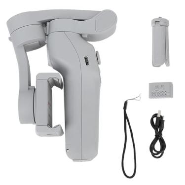 Imagem de Kit de estabilizador de smartphone não shake 3 eixos gravação de vídeo dobrável com módulo de rastreamento automático de face ai para vloggers e criadores de conteúdo material abd